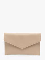 Pochette De Soire L Paddock Cuir Etrier Beige paddock EPAD075L