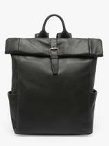 Sac  Dos Spider 2 Compartiments Cuir Etrier Noir spider ESPI8102