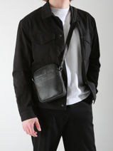 Sac Bandoulire Spider Cuir Etrier Noir spider ESPI704S-vue-porte