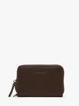 Coin Purse Leather Oxer Etrier Brown oxer EOXE096M