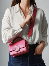 Xs Crossbody Bag Altesse Leather Etrier Pink altesse EALT048X-vue-porte
