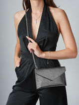 Medium Leather Paddock Clutch Bag Etrier Silver paddock TLOS1670-vue-porte