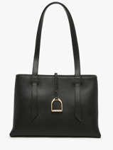 Sac Port paule Torsade Cuir Etrier Noir torsade ETOS173L