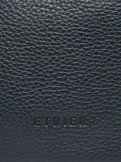 Leather Flandres Briefcase 1 Compartment Etrier Blue flandres EFLA8241 other view 5