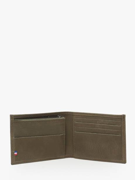 Leather Wallet Oil Etrier Green oil EOIL102 other view 1